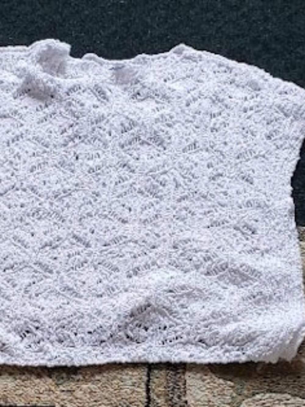 J.Jill White Knitted Sleeveless Cotton Top